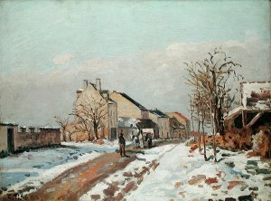 The Road from Gisors to Pontoise, Snow Effect, 1872