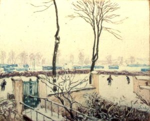 Snow Scene at Moret, c.1894