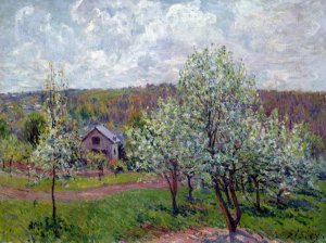 Spring in the Environs of Paris, Apple Blossom, 1879