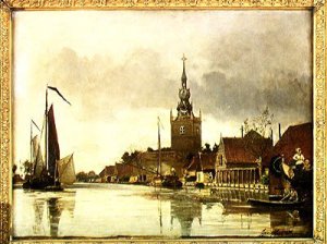 View of Overschie near Rotterdam, 1856