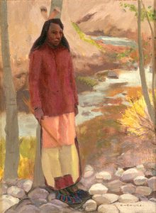 Study of Umatilla Indian, Columbia River, 1897