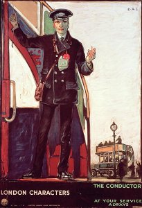 London Characters, The Conductor, Great Britain, 1919