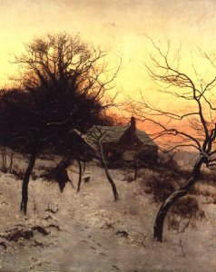 Mid-winter at Abinger Hammer, near Dorking, 1892