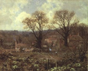 Early Spring in a Surrey Village