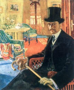 Self-portrait Wearing a Top Hat