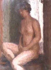 Seated Nude Against the Light