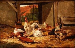 Chickens in a Barn 2