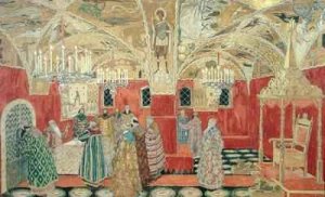 In the Kremlin scene from the opera Boris Godunov