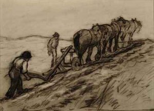 Ploughing the Hillside