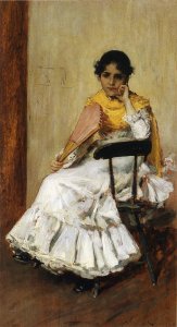 A Spanish Girl Aka Portrait Of Mrs  Chase In Spanish Dress