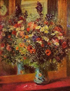 Bouquet In Front Of A Mirror