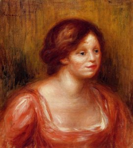 Bust Of A Woman In A Red Blouse