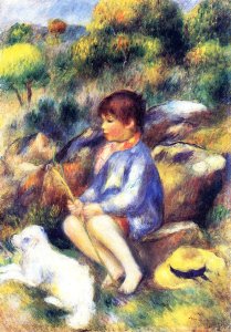 Young Boy At The Stream