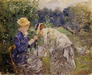 Woman Picking Flowers