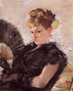 Woman with a Fan (Head of a Girl) 1876