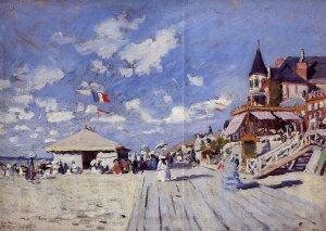 The Boardwalk On The Beach At Trouville