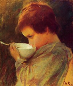 Child Drinking Milk