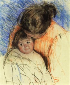 Sketch Of Mother Looking Down At Thomas