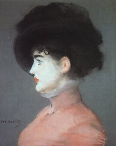 Irma Brunner (Woman in a Black Hat) 1880-82