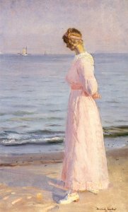 Girl in a Pink Dress, 1914