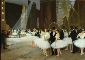 In the Wings at the Opera House 1889