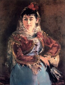 Portrait of Émilie Ambre in the role of Carmen