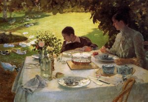 Breakfast in the Garden, 1883