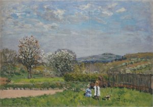 Children playing in the Meadow