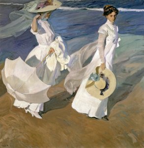 Strolling along the Seashore, 1909