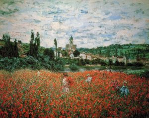 Poppy Field Near Vetheuil