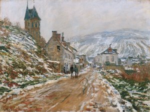 The Road In Vetheuil In Winter