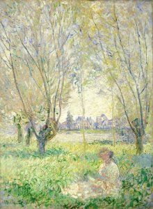 Woman Sitting Under The Willows